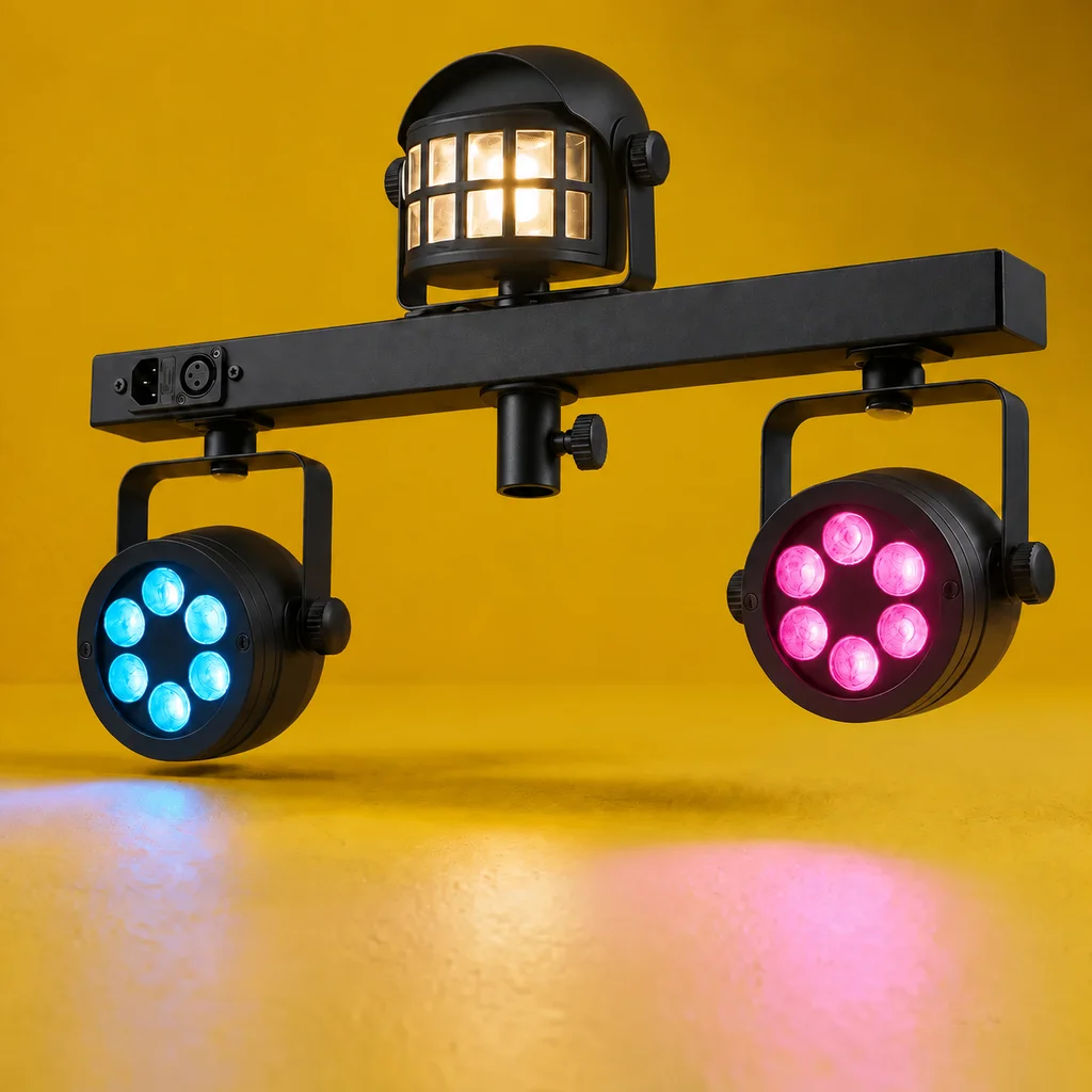 Lys-pakke med LED-lamper og centereffekt
