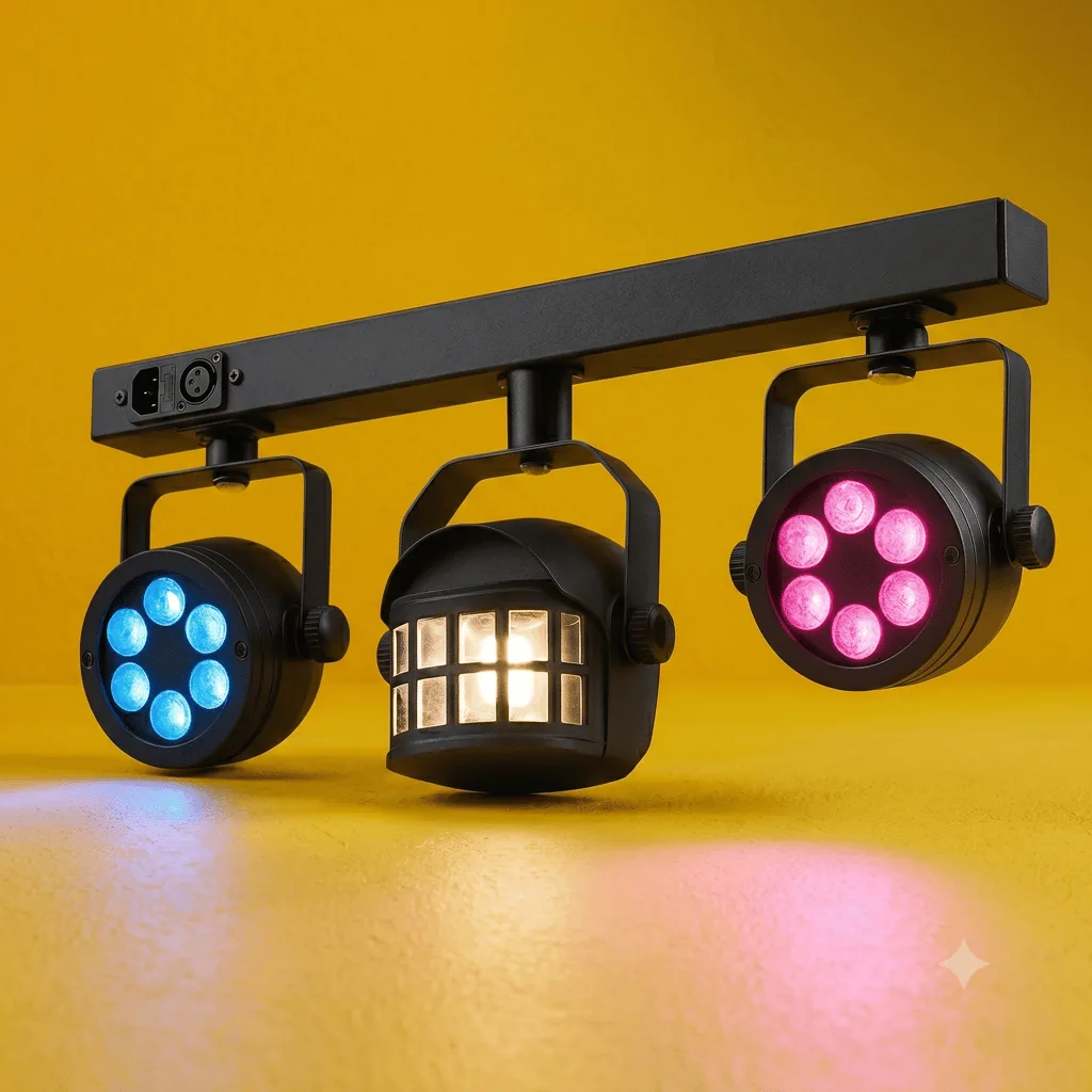 Lys-pakke med LED-lamper og centereffekt