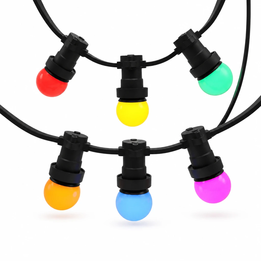 Fairy lights coloured
